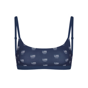 SKIMS FOR TEAM USA FITS EVERYBODY OLYMPIC SCOOP BRALETTE | NAVY