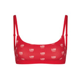 SKIMS FOR TEAM USA FITS EVERYBODY OLYMPIC SCOOP BRALETTE | RED