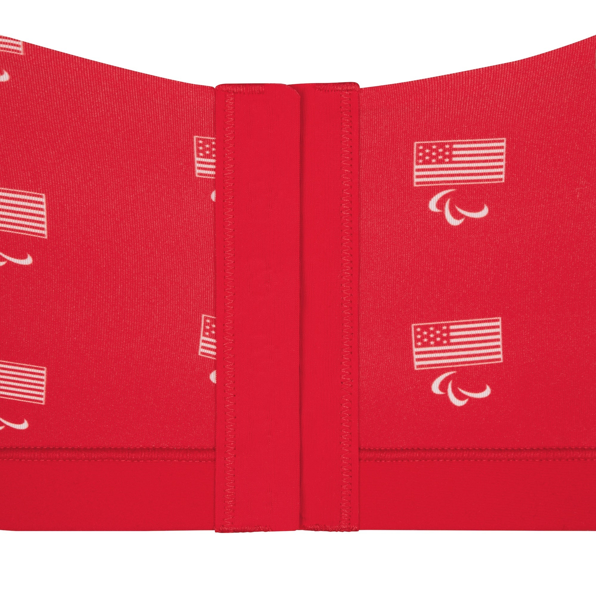 SKIMS FOR TEAM USA FITS EVERYBODY ADAPTIVE PARALYMPIC SCOOP BRALETTE | RED