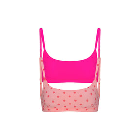 FITS EVERYBODY SCOOP BRALETTE 2-PACK | FLAMINGO AND FLAME HEART