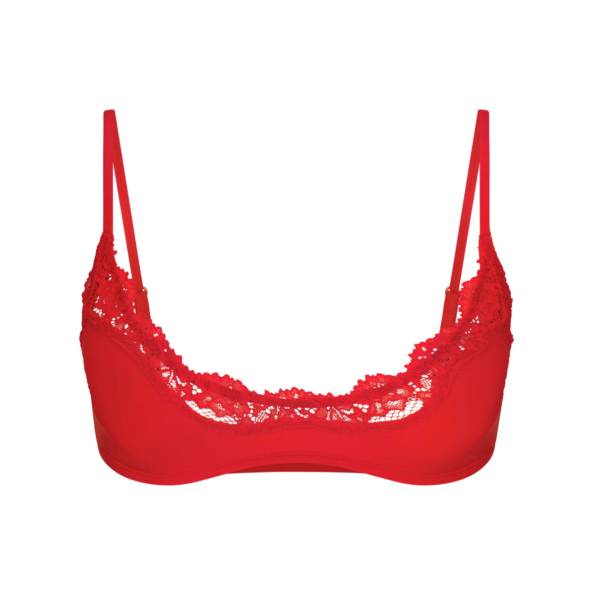 FITS EVERYBODY LACE SCOOP BRALETTE | CAYENNE