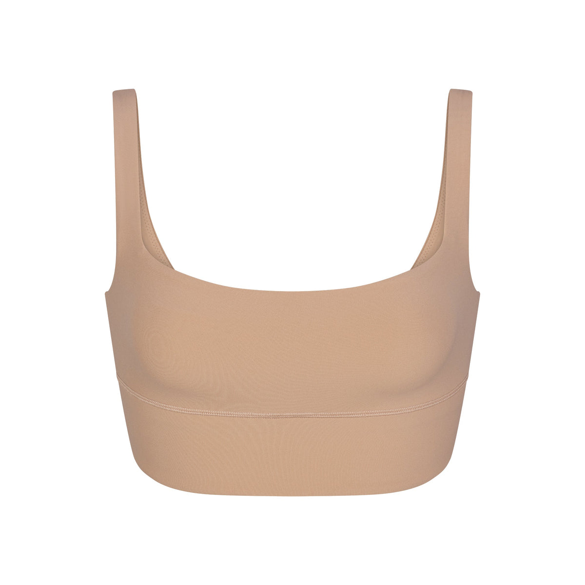 FITS EVERYBODY SQUARE NECK LONGLINE BRALETTE | CLAY