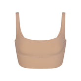 FITS EVERYBODY SQUARE NECK LONGLINE BRALETTE | CLAY