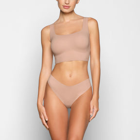 NAKED SCOOP LONGLINE BRALETTE | CLAY