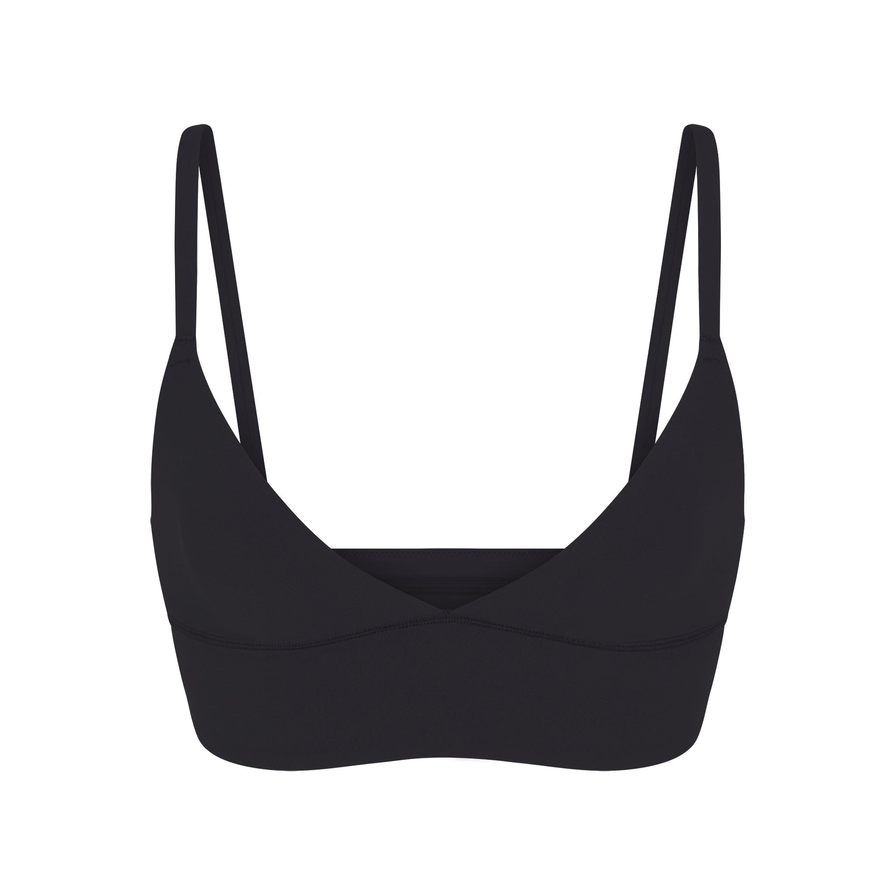 FITS EVERYBODY TRIANGLE LONGLINE BRALETTE | ONYX