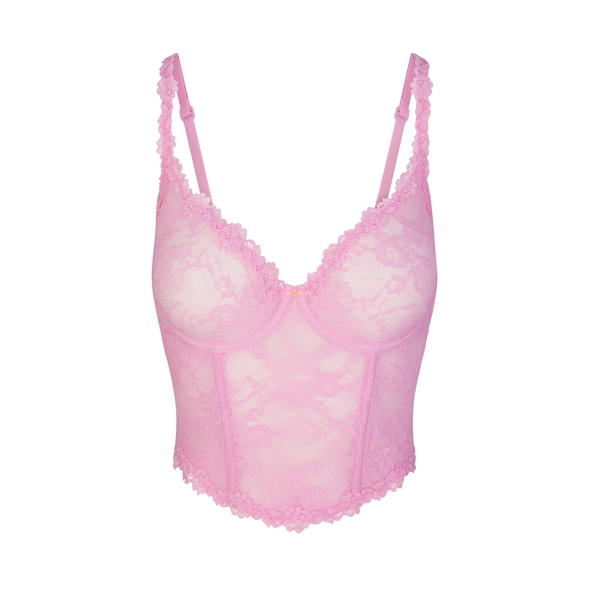 STRETCH LACE CORSET | COTTON CANDY