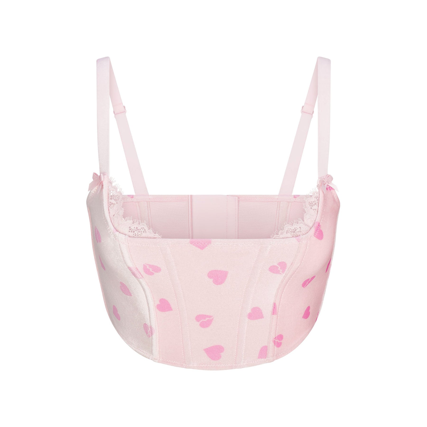VELVET LACE CROPPED CORSET | CHERRY BLOSSOM HEART BREAKER