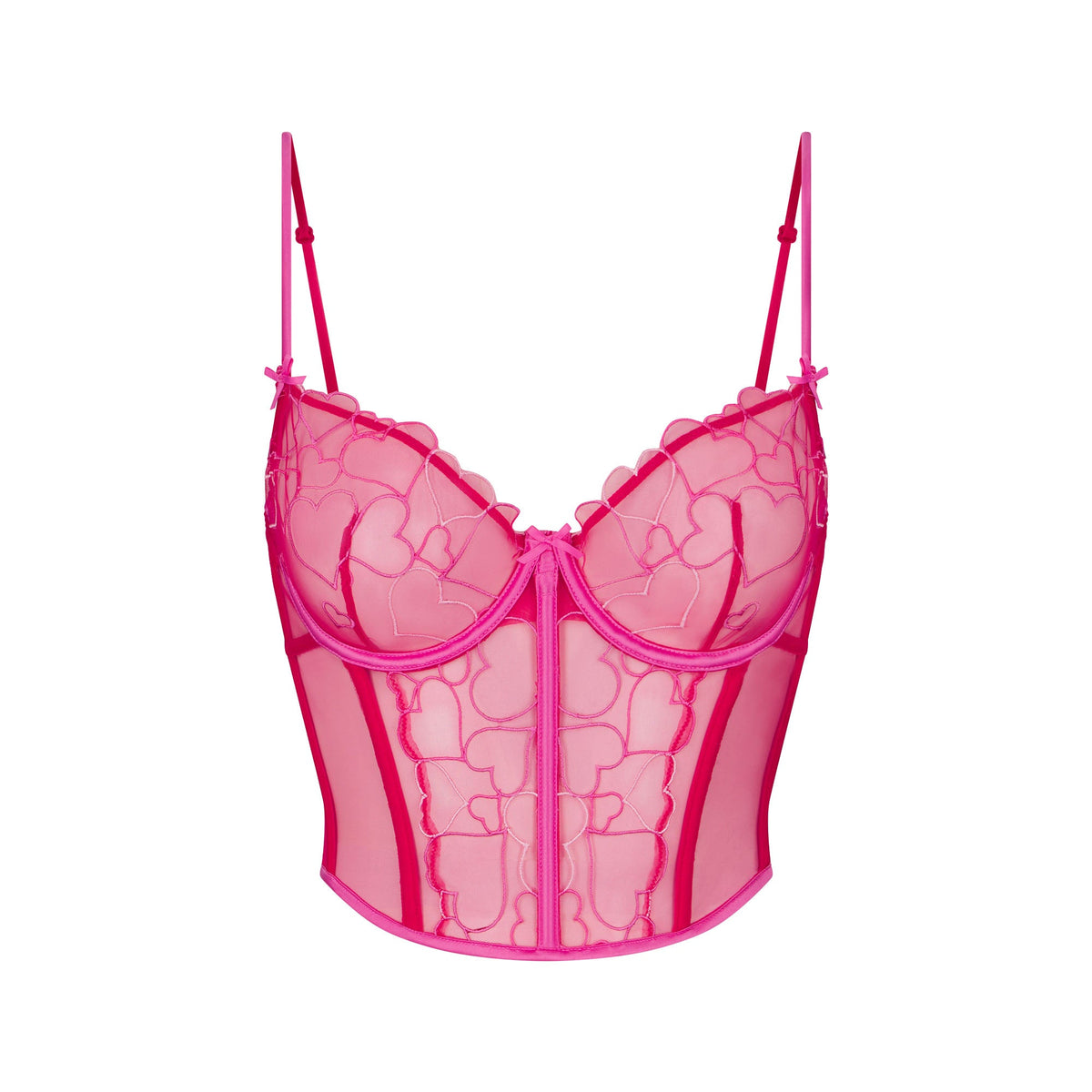 EMBROIDERED TULLE CROPPED CORSET | PUNCH