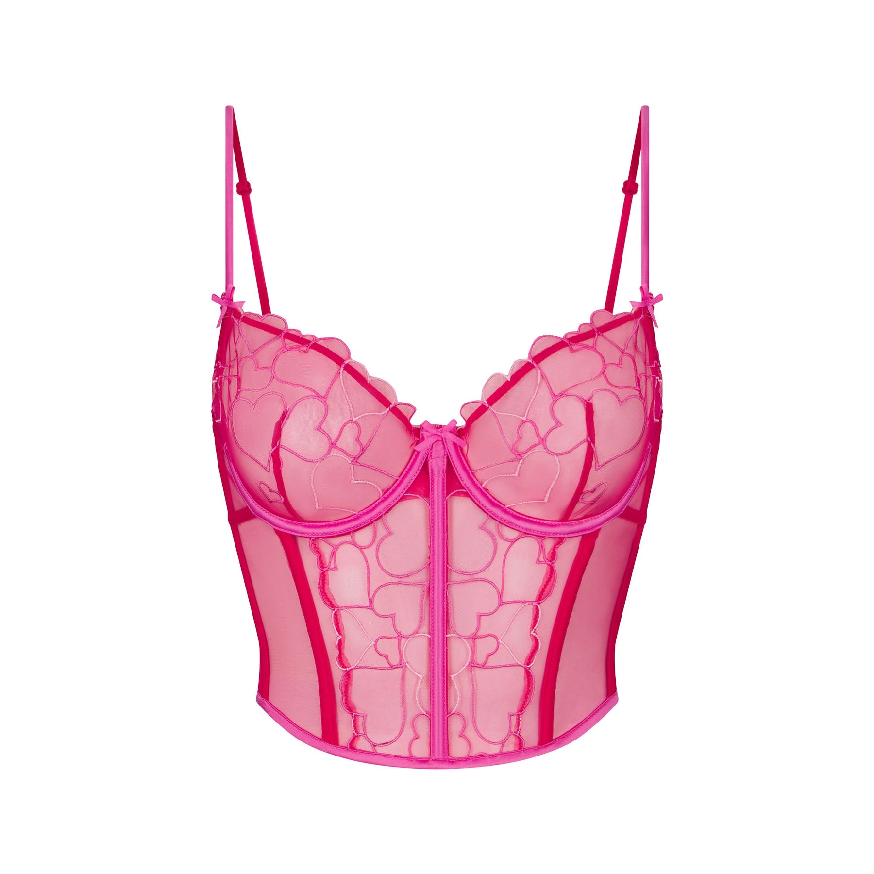 EMBROIDERED TULLE CROPPED CORSET | PUNCH