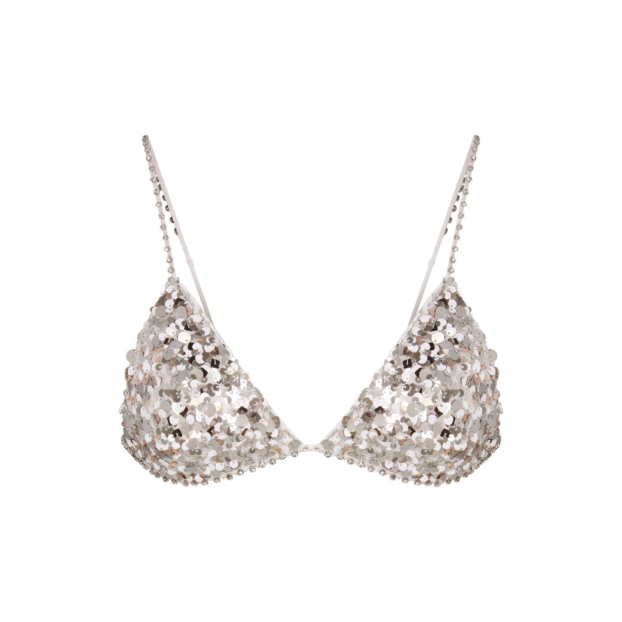 Novelty Intimates Sequin Bralette and Hipster Set