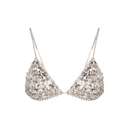 Novelty Intimates Sequin Bralette and Hipster Set