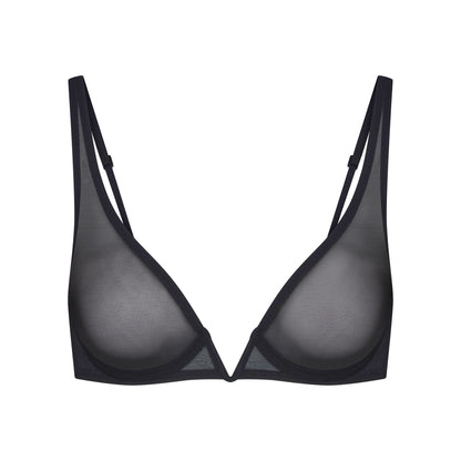 Ultra Fine Mesh Deep Plunge Bra
