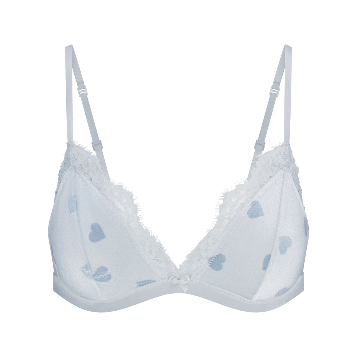 VELVET LACE TRIANGLE BRALETTE | PLATINUM HEART BREAKER