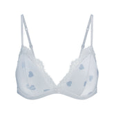 VELVET LACE TRIANGLE BRALETTE | PLATINUM HEART BREAKER