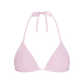 SWEATER KNIT TRIANGLE BRALETTE | BABY PINK
