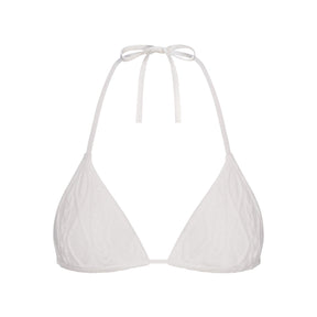 SWEATER KNIT TRIANGLE BRALETTE | MARBLE