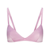 WOVEN SHINE TRIANGLE BRALETTE | PINK ROSE