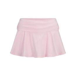 Cotton Jersey Foldover Mini Skort