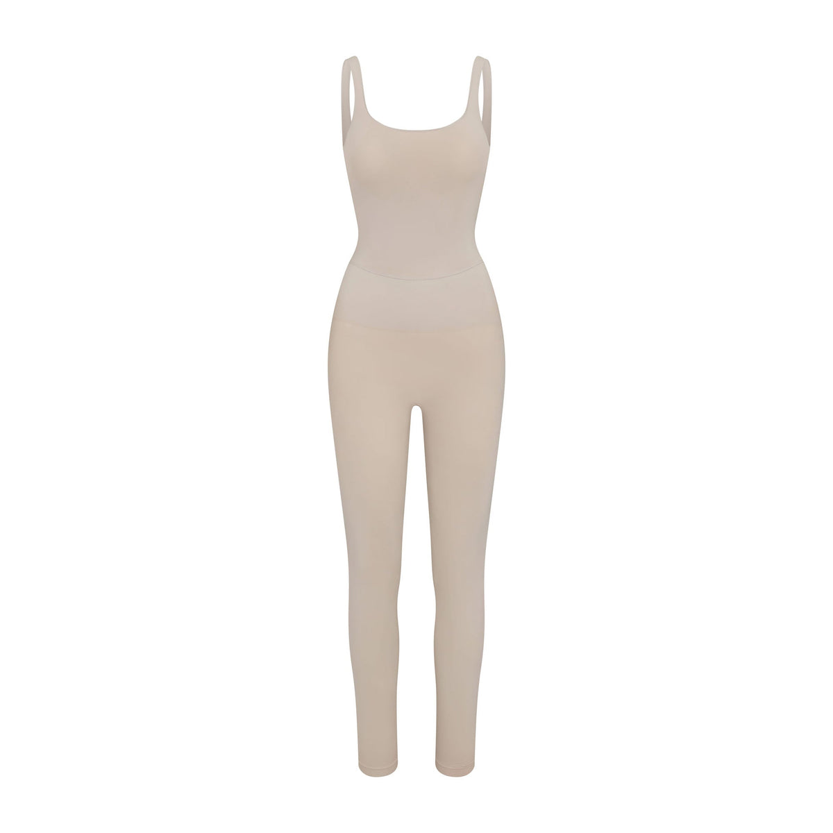 SOFT SMOOTHING SEAMLESS CATSUIT | STONE