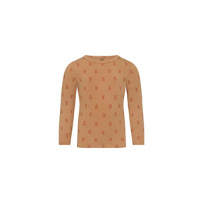 SKIMS SLEEP KIDS SLEEP SET | CARAMEL GINGERBREAD PRINT