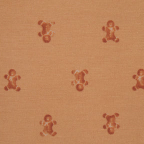 SKIMS SLEEP KIDS SLEEP SET | CARAMEL GINGERBREAD PRINT