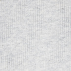 COTTON RIB LONG SLEEVE HENLEY BODYSUIT | LIGHT HEATHER GREY