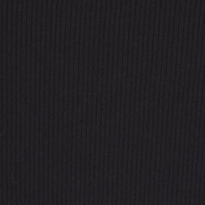 COTTON RIB LONG SLEEVE CROP HENLEY | SOOT