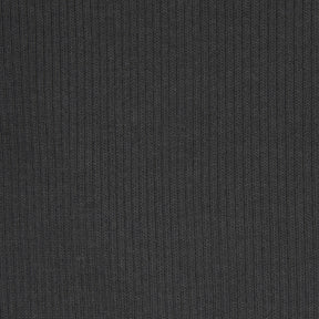 COTTON RIB SHOULDER PAD CROPPED TOP | SOOT