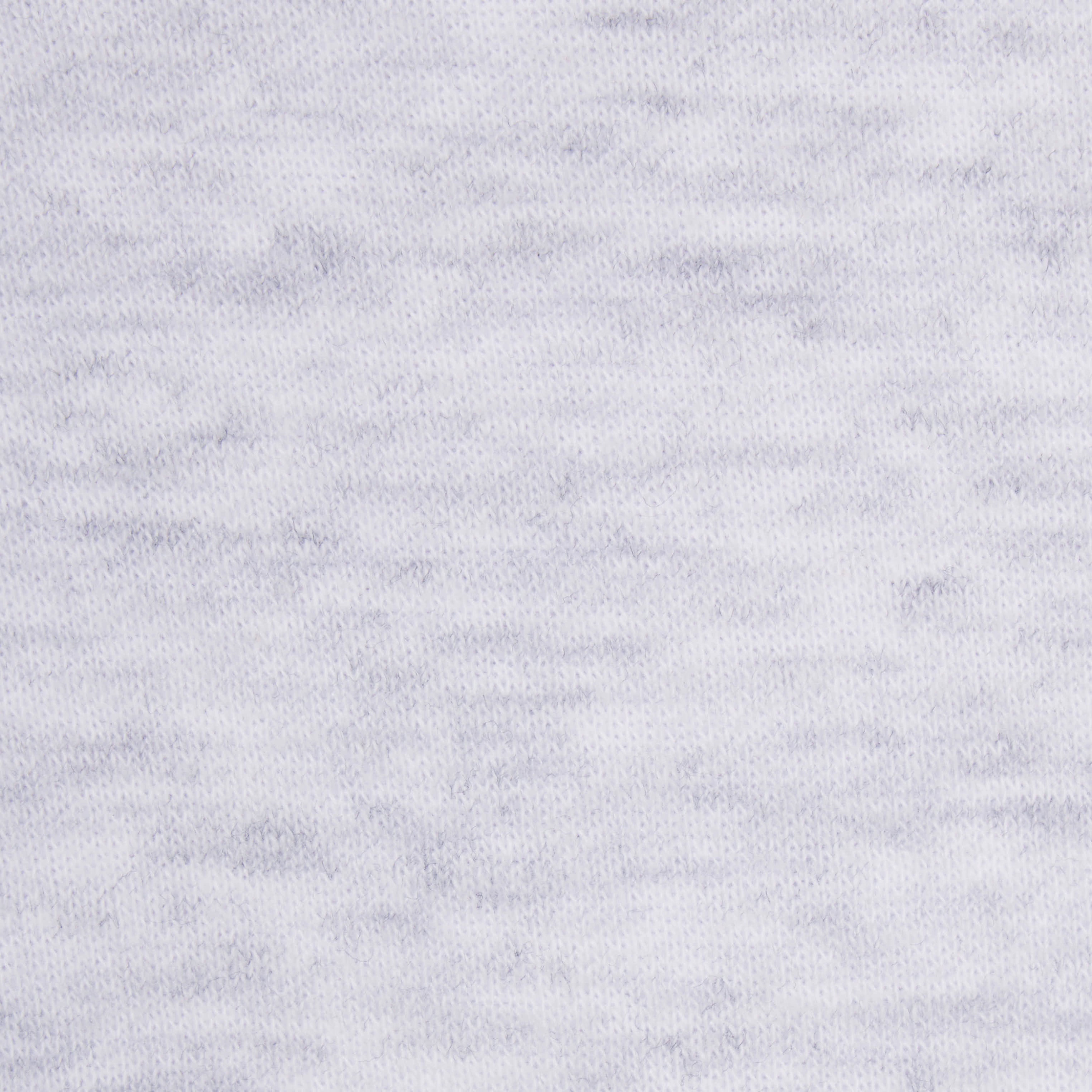 COTTON FLEECE SHRUNKEN ZIP UP HOODIE | LIGHT HEATHER GREY