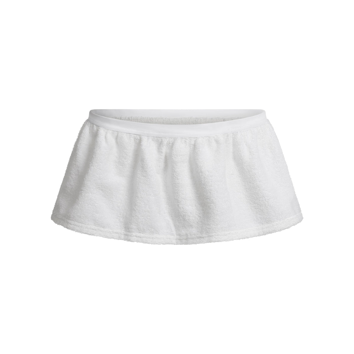 TERRY COVER-UPS MICRO SKIRT | SNOW