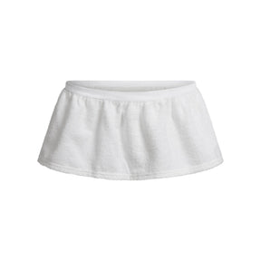 TERRY COVER-UPS MICRO SKIRT | SNOW