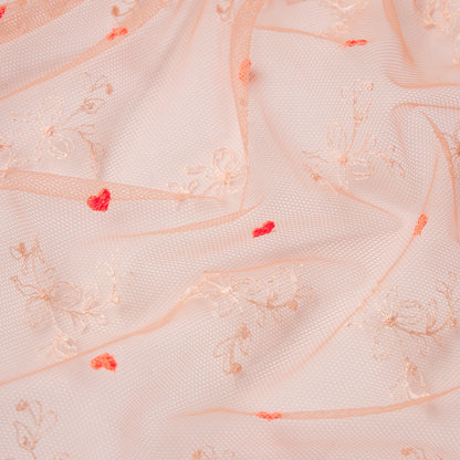 EMBROIDERED TULLE SKIRT BIKINI | GUAVA HEART TULLE