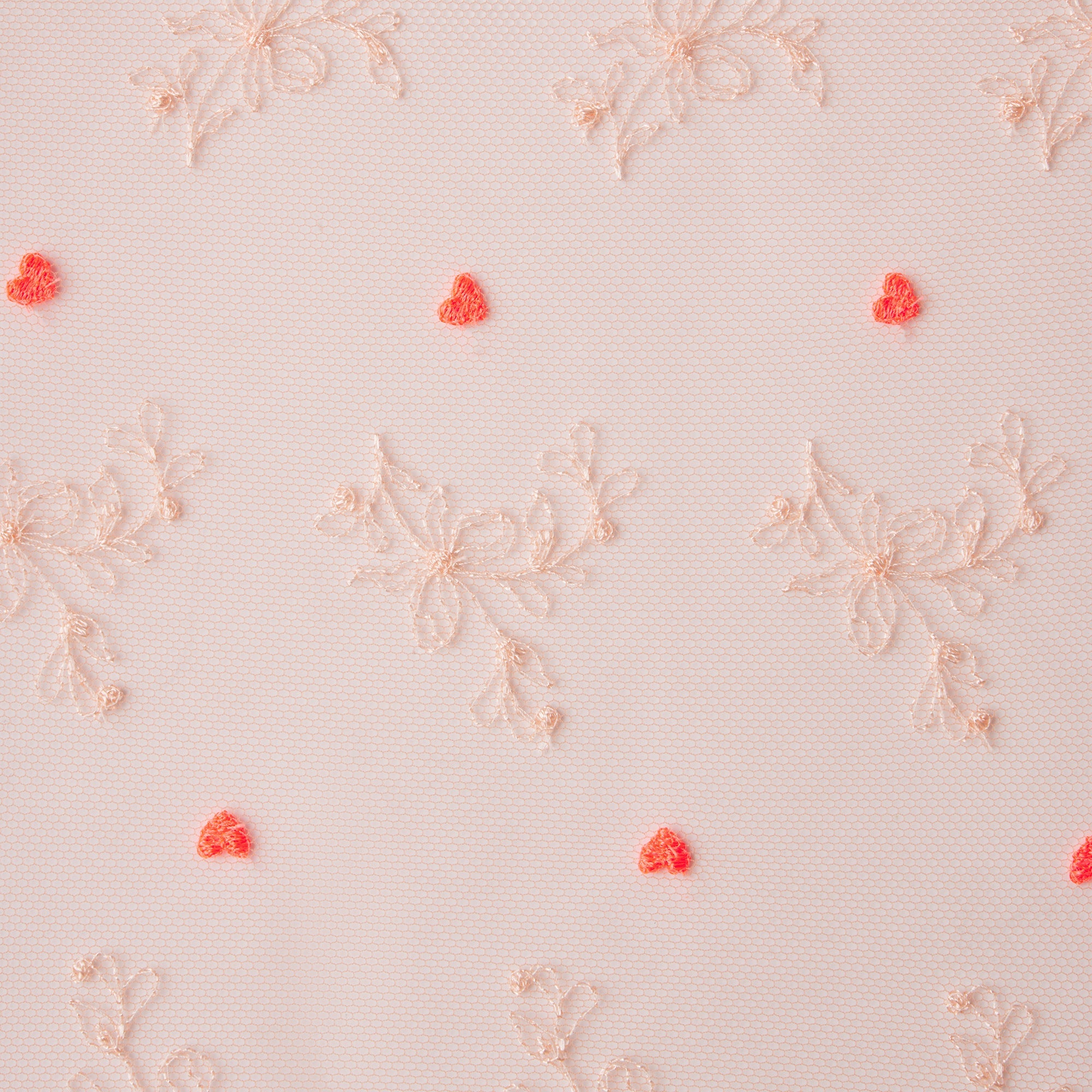 EMBROIDERED TULLE SKIMPY TRIANGLE BRALETTE | GUAVA HEART TULLE