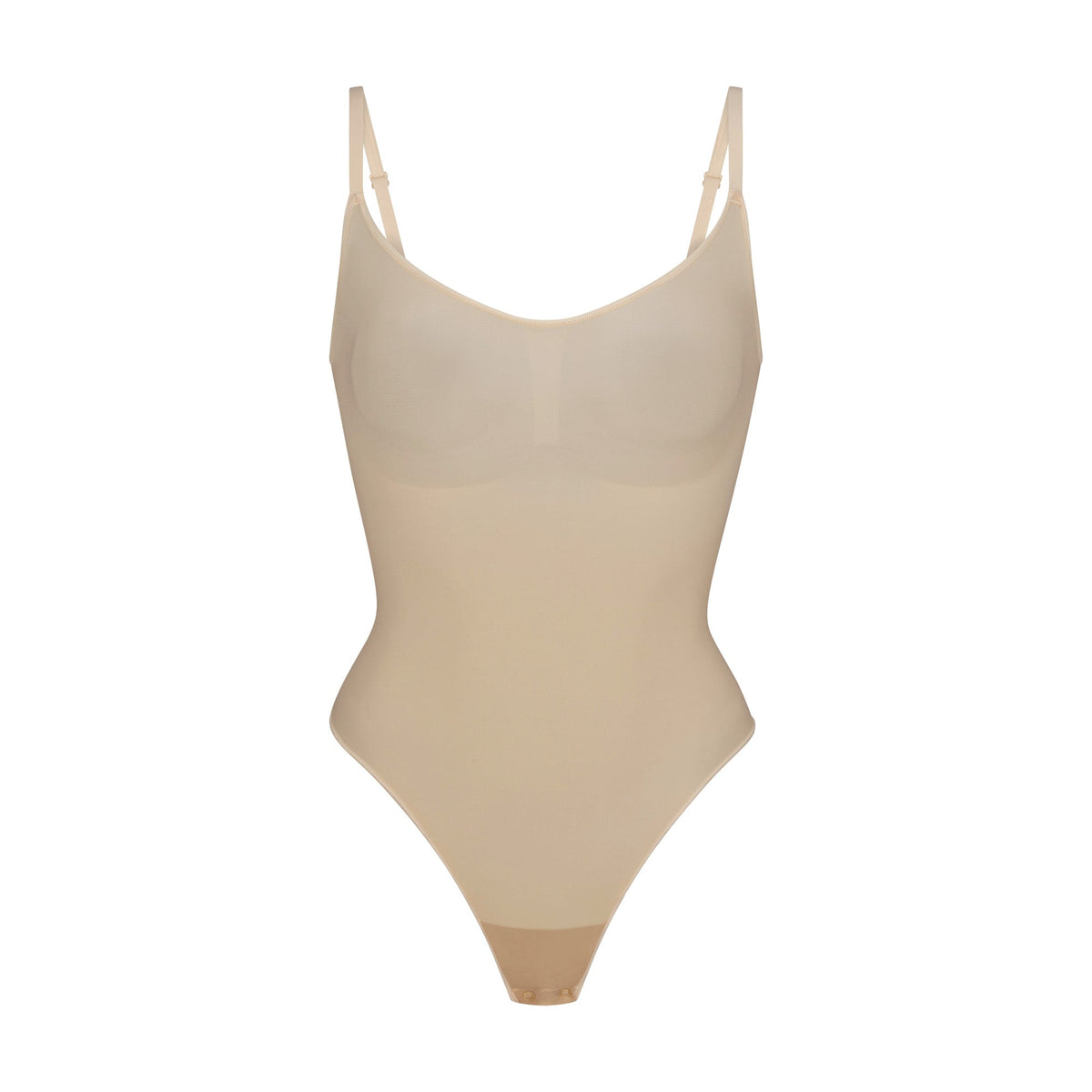 SHEER SEAMLESS BODYSUIT | SAND