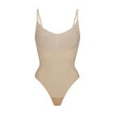 SHEER SEAMLESS BODYSUIT | SAND