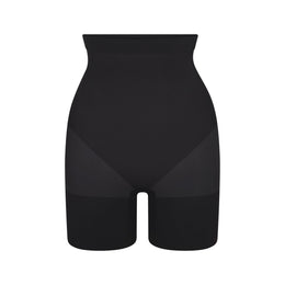 Sheer Seamless High-waisted Mid Thigh Short
