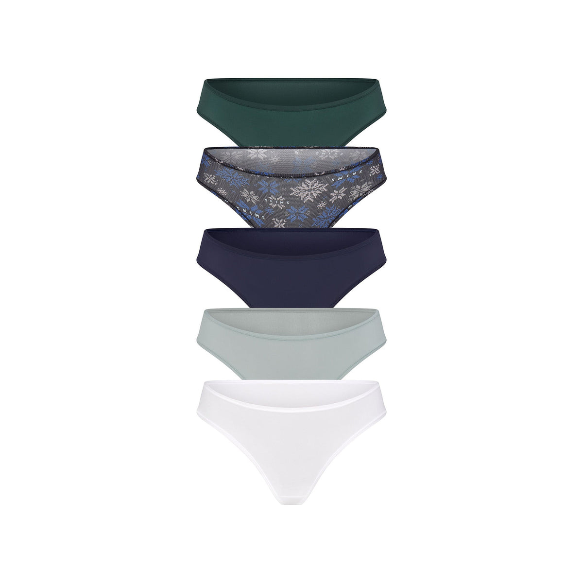 FITS EVERYBODY CHEEKY BRIEF 5-PACK | NAVY SNOW MULTI