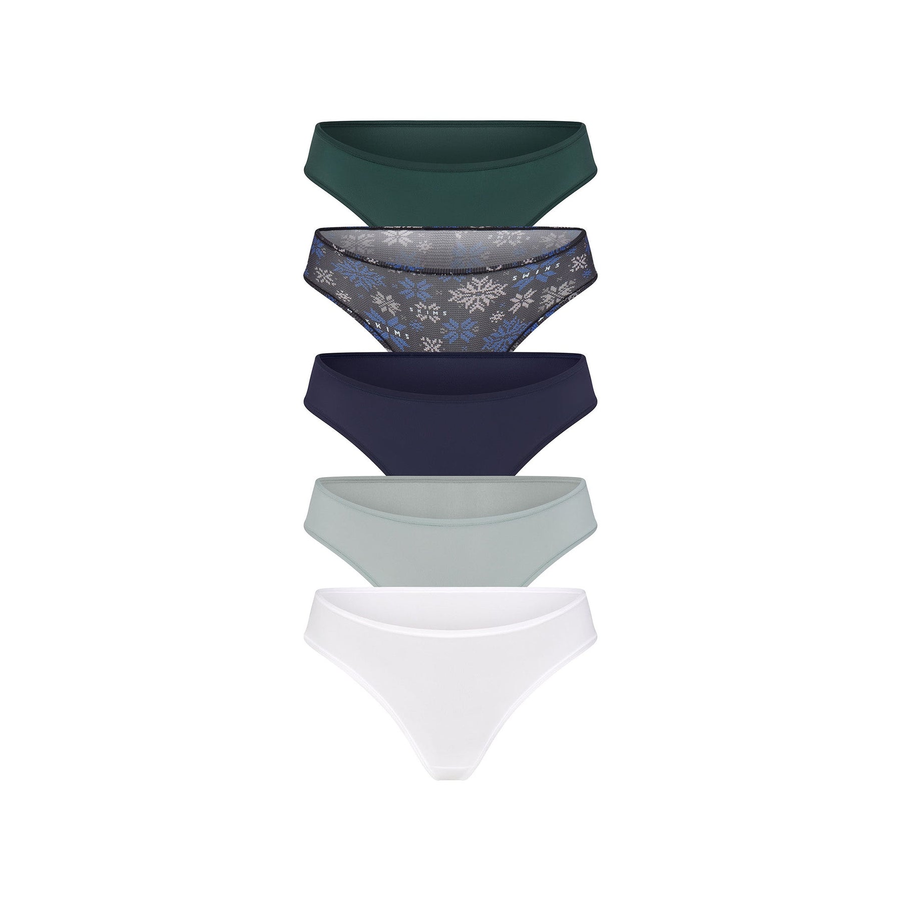 FITS EVERYBODY CHEEKY BRIEF 5-PACK | NAVY SNOW MULTI