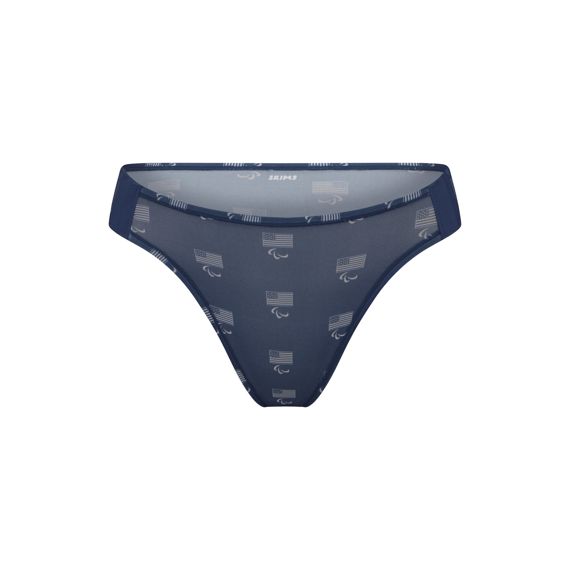 SKIMS FOR TEAM USA FITS EVERYBODY ADAPTIVE PARALYMPIC THONG | NAVY