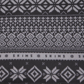 LOGO PLUSH POINTELLE LONG SLEEVE HENLEY | ONYX MIRROR FAIR ISLE