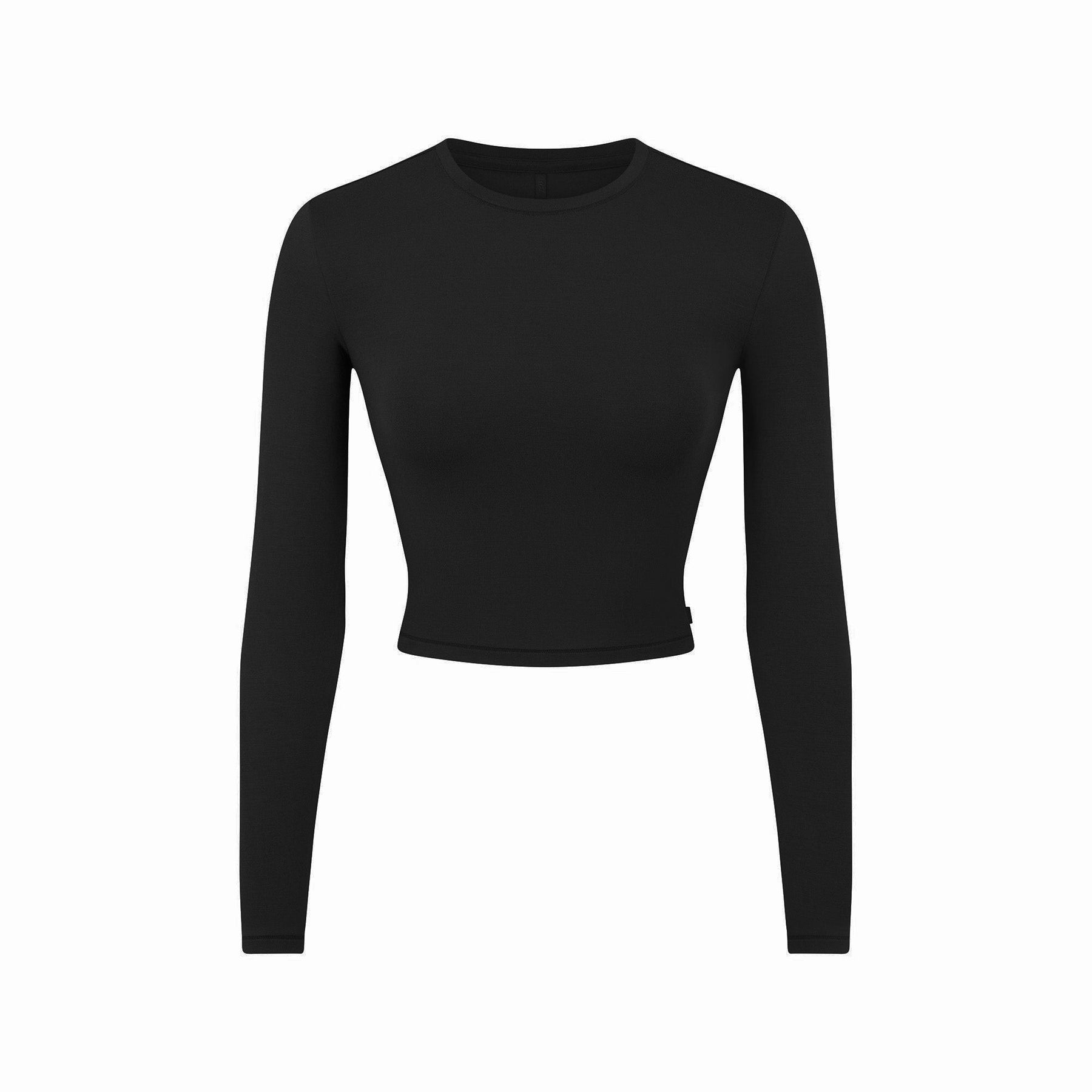 SKIMS SLEEP SUPER CROPPED LONG SLEEVE | ONYX