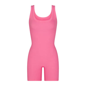 COTTON RIB ONESIE | SUGAR PINK