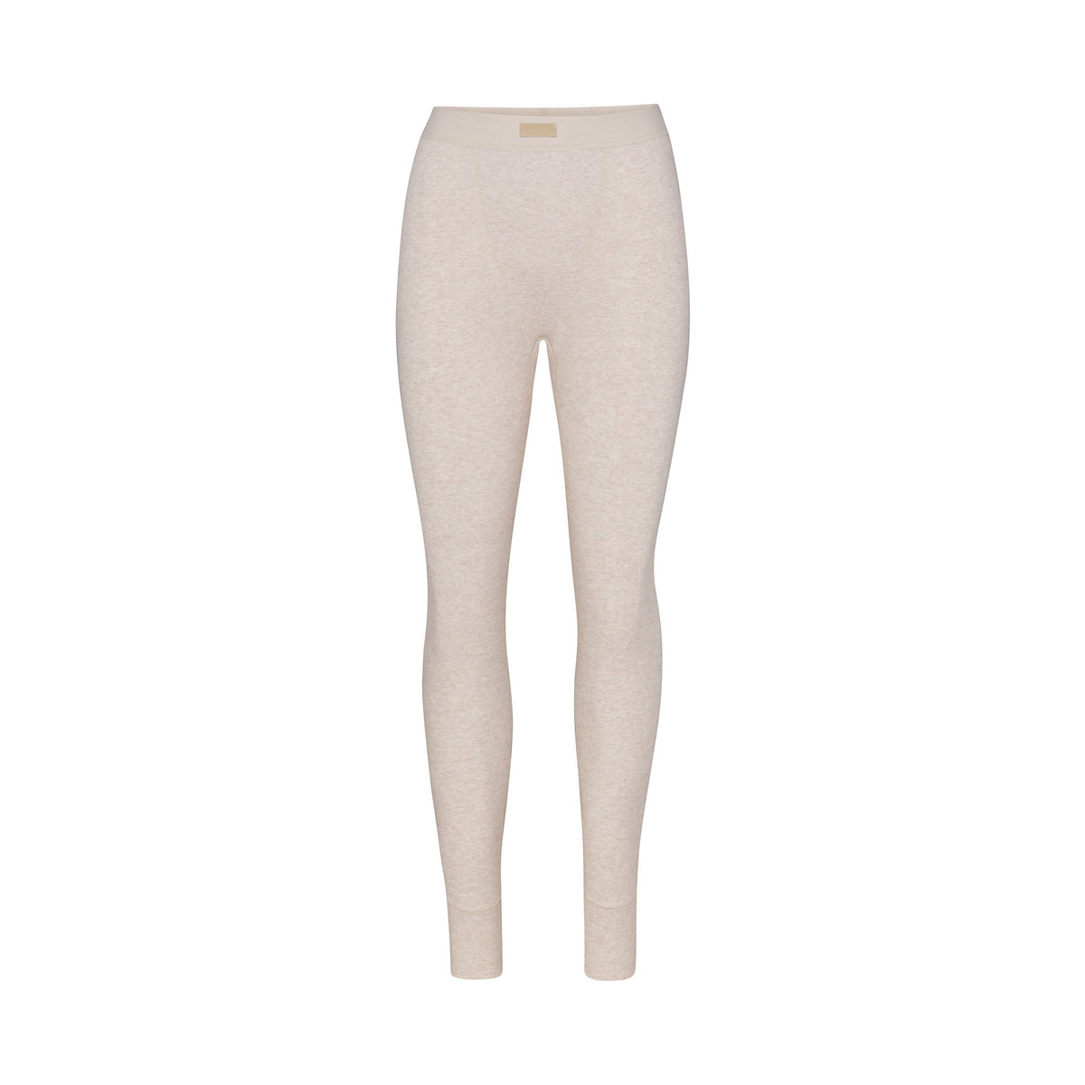 COTTON RIB LEGGING | HEATHER OATMEAL