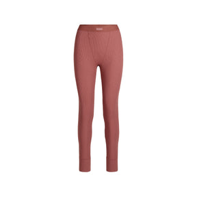 COTTON RIB LEGGING | REDWOOD