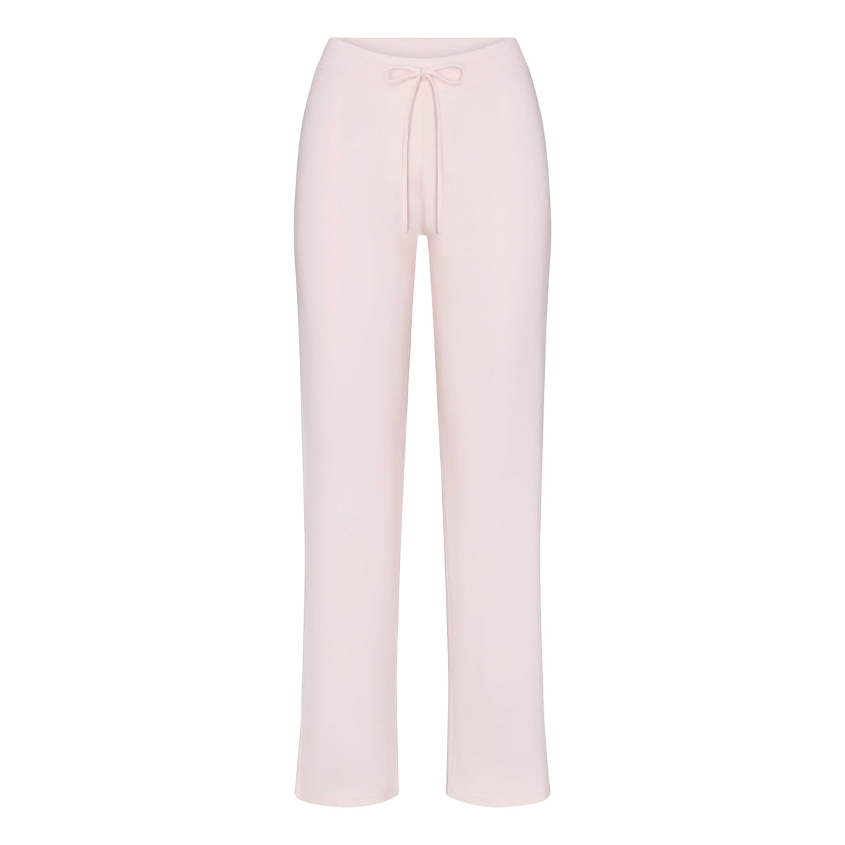 COTTON JERSEY STRAIGHT LEG PANT | BARELY PINK