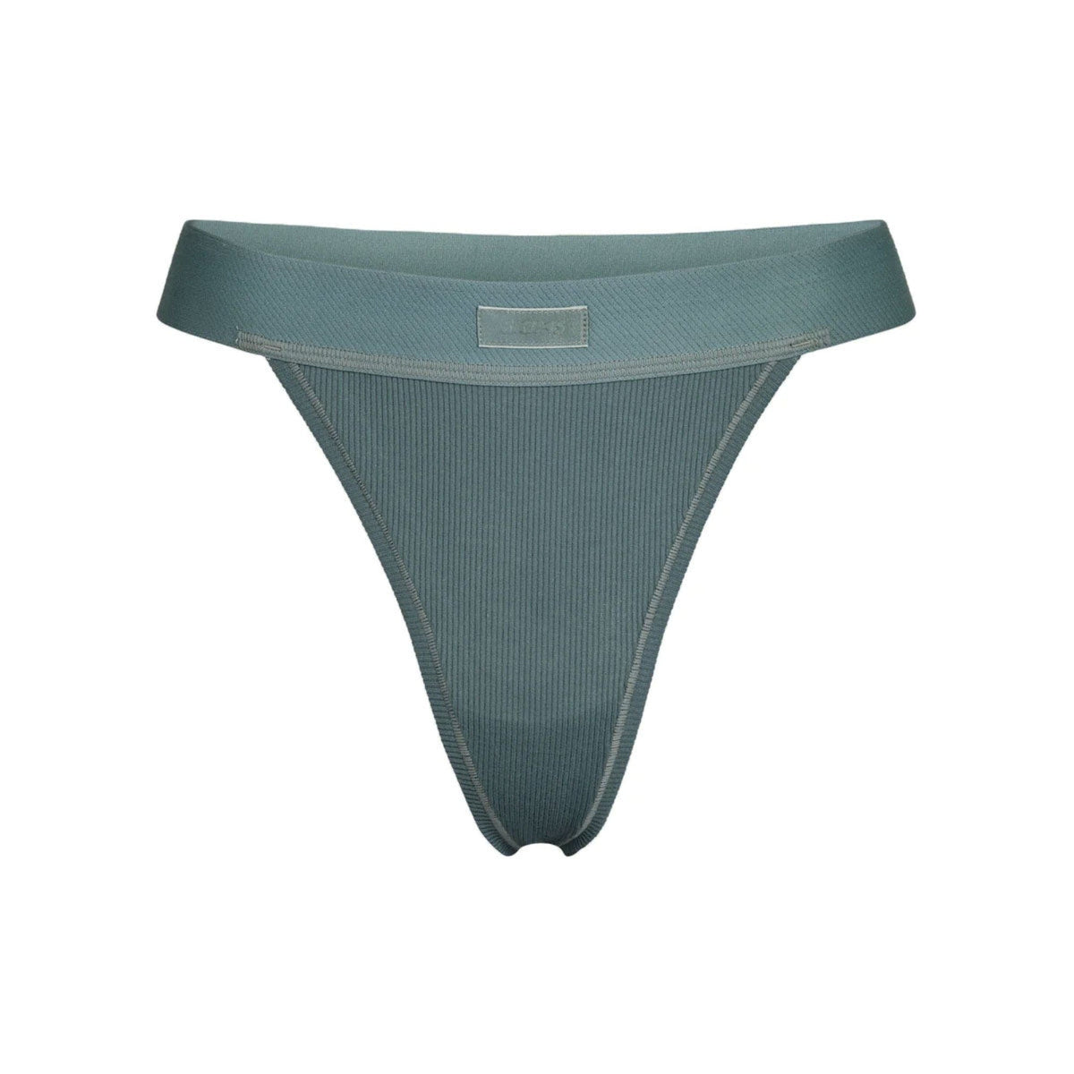 COTTON RIB THONG | KYANITE