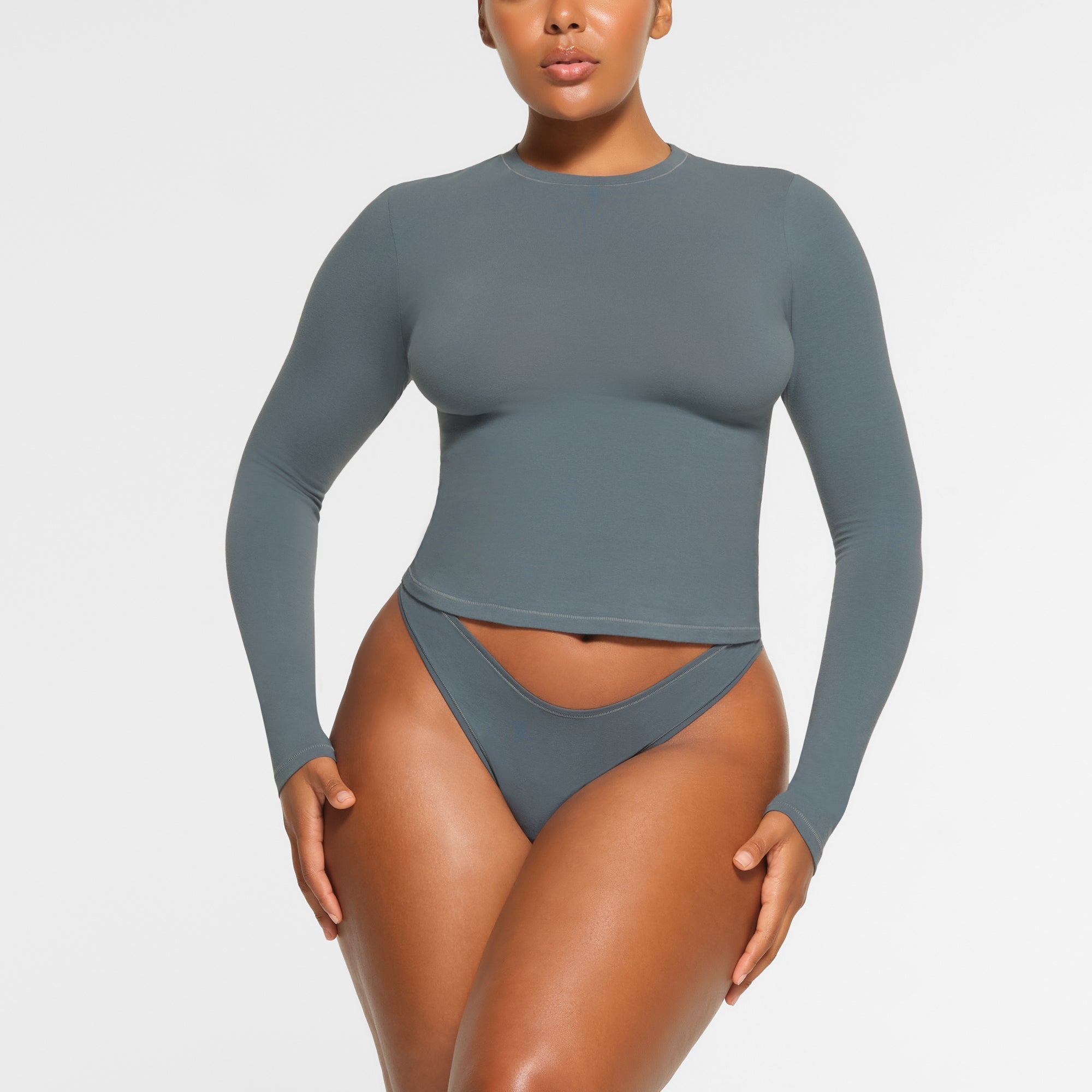 Cotton Jersey Long Sleeve T-shirt