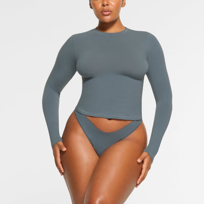 Cotton Jersey Long Sleeve T-shirt
