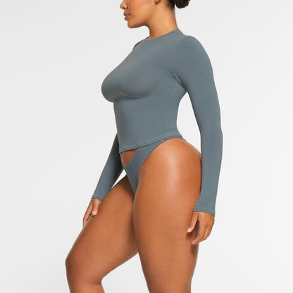 Cotton Jersey Long Sleeve T-shirt
