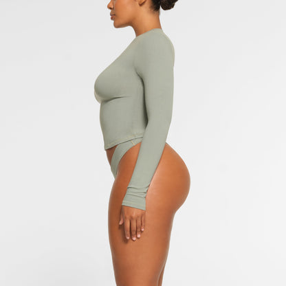 Cotton Jersey Long Sleeve T-shirt